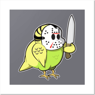 Halloween costume Budgie Posters and Art